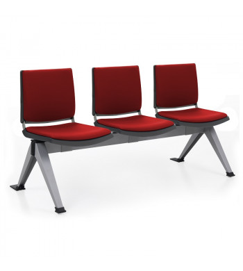 ATENEA BANCADA PLASTICA 2 PLAZAS +MESA