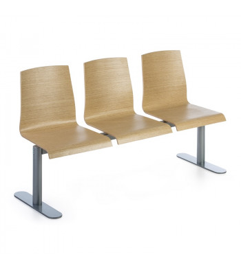 CUSTOM BANCADA MADERA 4 PLAZAS