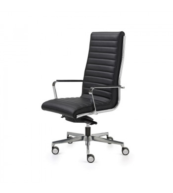 TRINITY Sillon Respaldo Alto Estructura Cromo