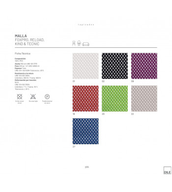 TECNIC BANCADA MALLA 3 PLAZAS + MESA